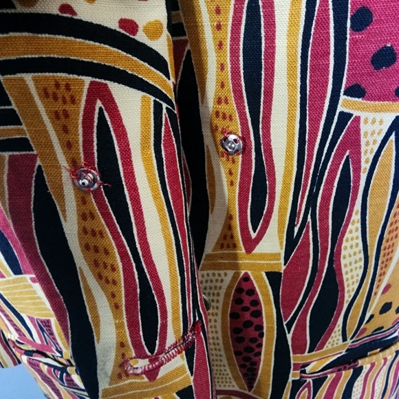 Harve Benard Vintage Blazer Abstract Geometric Design - Picture 8 of 10